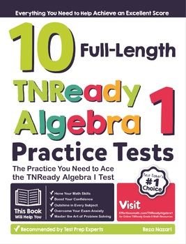 Preview of 10 Full Length TNReady Algebra I Practice Tests