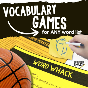 Preview of Vocabulary Games for ANY Word List