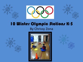 Preview of 10 Fun Winter Olympic Physical Education Stations K-5