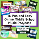 10 Fun and Easy Online Middle School General Music Project