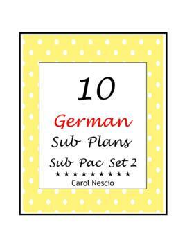 Preview of 10 German Sub Plans ~ Sub Pac Set 2