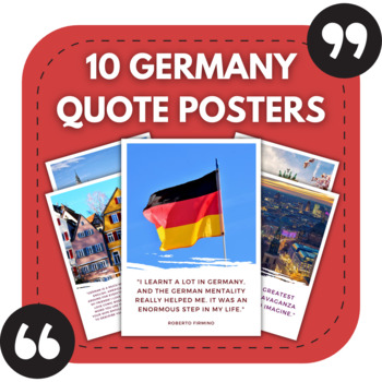 Preview of 10 Germany Posters | German Classroom Decor | Language Posters