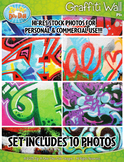 10 Graffiti Wall Stock Photos Pack 1 — Includes Commercial