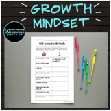 10 Growth Mindset Classroom Worksheets for grades 3-6- Soc