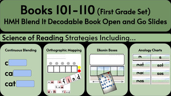 Preview of 10. HMH Blend It Books Science of Reading Slides Books 101-110