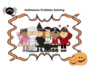 Preview of 10 Halloween Common Core Problem Solving Practice pages for Second Grade
