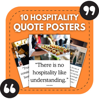 Preview of 10 Hospitality Bulletin Board Posters | Career & Vocational Education Decor