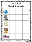 10 I Can Build CVC Words Work Mats. Preschool-KDG Phonics.