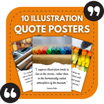 Preview of 10 Illustration Posters |  Art & Design Classroom Decor | Art Bulletin Boards