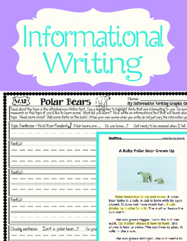 Preview of 10 Informational Writing Prompts ~Teach Hooks / Leads, Details, Closing Sentence