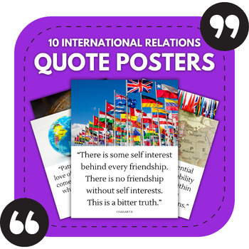 Preview of 10 International Relations Posters | Law & Political Science Bulletin Boards