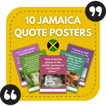 Preview of 10 Jamaica Posters | Travel Bulletin Boards | Jamaica Classroom Decor