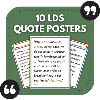 Preview of 10 LDS Bulletin Board Posters | Church & Classroom Decor