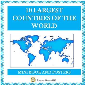midtergang At vise børste 10 Largest Countries of the World by Oranges and Lemons | TPT