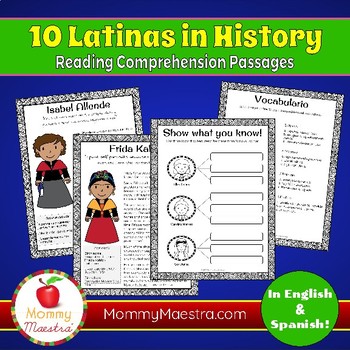 Preview of 10 Latinas in History Combo Pack