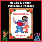 10 Lilo & Stitch Hawaiian Pandemic Classroom Rules Posters
