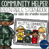 Community Helpers Printable Storybook for Emerging Readers