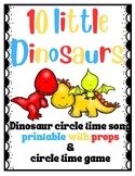 10 Little Dinosaurs- Dinosaur Circle Time Song & Game for 