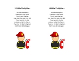 10 Little Firefighters Poem