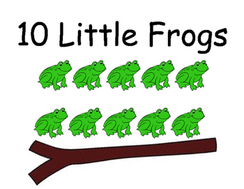 10 Little Frogs Interactive Subtraction Book Early Learner Adapted Book
