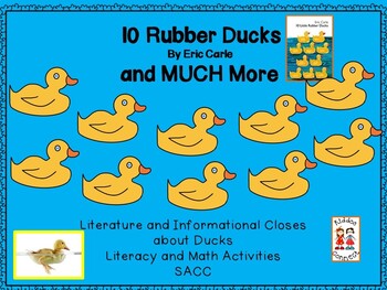 Preview of 10 Little Rubber Ducks-Close Reading on Ducks - Informational and Literature