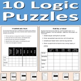 10 Logic Puzzle Worksheets