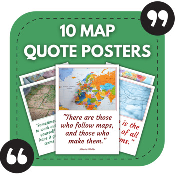 Preview of 10 Map Posters | Geography Bulletin Boards | Inspiring Classroom Decor