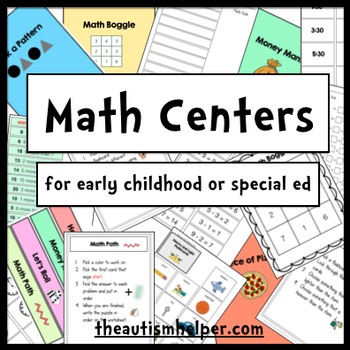 Preview of 10 Math Centers for Special Education