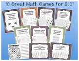 10 Math Games for $10 Bundle