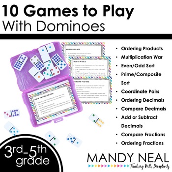 Preview of 10 Math Games to Play with Dominoes
