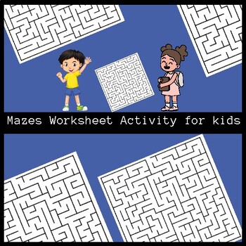 Preview of 10 Mazes Worksheet Activity With solution