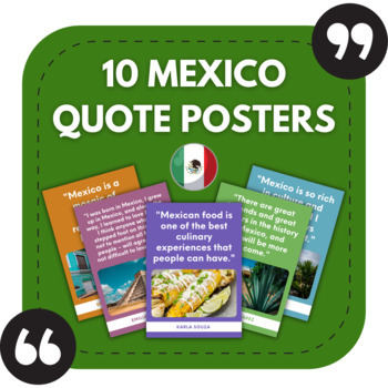 Preview of 10 Mexico Posters | Spanish Bulletin Boards | Mexico Classroom Decor