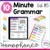 10 Minute Daily Grammar Practice for Homophones
