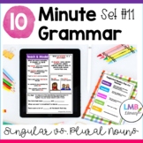 10 Minute Daily Grammar Practice for Singular and Plural Nouns