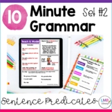 10 Minute Grammar - Predicates, Grammar Lesson Plan and Practice