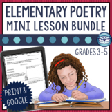 Poetry Comprehension Test Prep Bundle for Reading and Writing