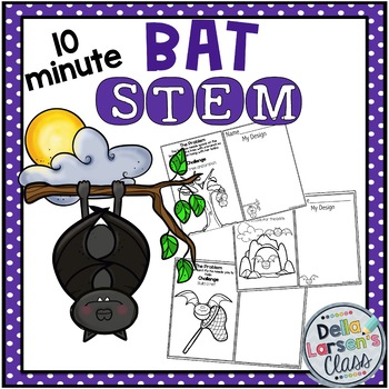 Preview of 10 Minute STEM - BATS with Bat Challenges