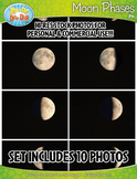 10 Moon Phases Cycle Stock Photos Pack — Includes Commerci