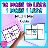 10 More 10 Less 1 More 1 Less | Math Center Activity