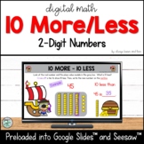 10 More 10 Less 2-Digit Numbers to 100 Place Value for Goo