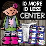 10 More 10 Less Activities 3 Digit Numbers Math Center, Re
