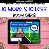 10 More or Less - BOOM Cards - Distance Learning