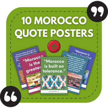 Preview of 10 Morocco Posters | Travel Bulletin Boards | Arabic Classroom Decor