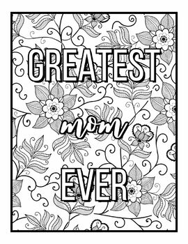 10 Mother's Day Flower Coloring Pages For Happy Mother's Day | TPT