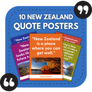 Preview of 10 New Zealand Posters | Travel Bulletin Boards | Geography Classroom Decor