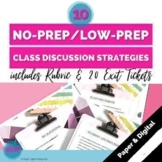 10 No Prep or Low Prep Class Discussion Strategies with Ru