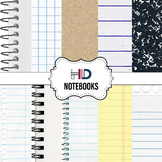 10 Notebook Digital Background Paper Texture