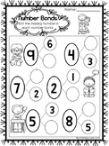 10 Number Bonds Worksheets. Fill In the Missing Numbers. P