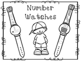 10 Number Watches Printable Activity in a PDF file.Preschool-KDG.