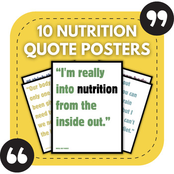 Preview of 10 Nutrition Bulletin Board Posters | Health & Nutritional Science Decor